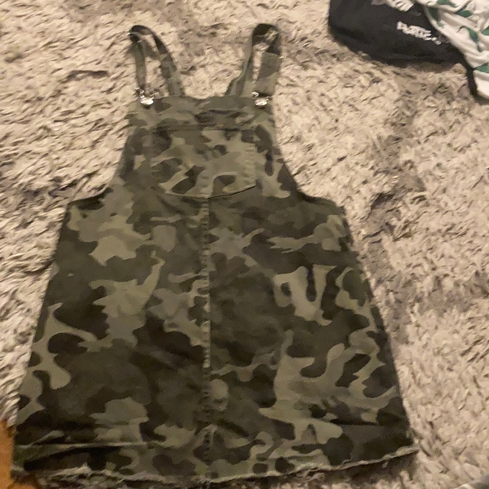 Camouflage overall dress